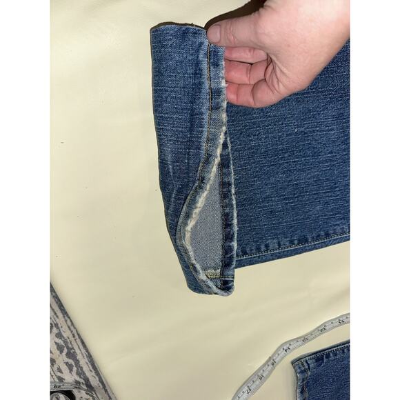 Levi's Womens Jeans 518 Super Low Boot Cut Blue Denim Medium Wash 13M 36X32 - Picture 9 of 12